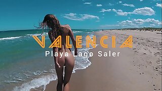 Russian Girl Sasha Bikeyeva - I'm nude and pulchritudinous on Lago Saler beach in Valencia